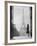 1920s Anonymous Silhouetted Woman Standing in Profile in the Trocadero across the Seine-null-Framed Premium Photographic Print