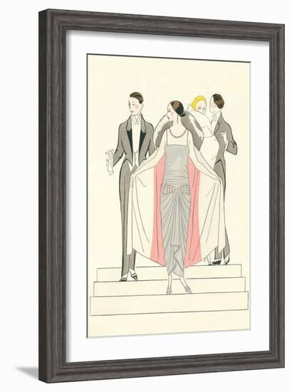 1920s Fashion Illustratiion-null-Framed Art Print