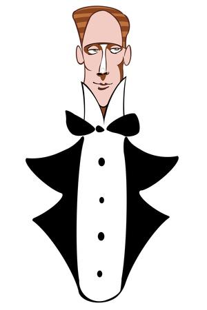 1920s fashion: man in tuxedo' Giclee Print - Neale Osborne