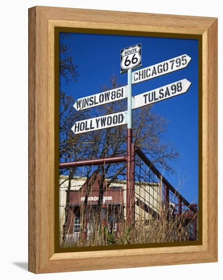 1920s Filling Station, Historic Route 66, Luther, Oklahoma-Richard Cummins-Framed Premier Image Canvas