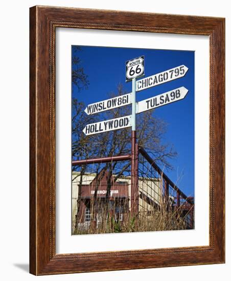 1920s Filling Station, Historic Route 66, Luther, Oklahoma-Richard Cummins-Framed Photographic Print