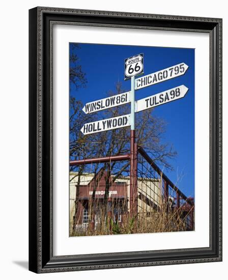 1920s Filling Station, Historic Route 66, Luther, Oklahoma-Richard Cummins-Framed Photographic Print