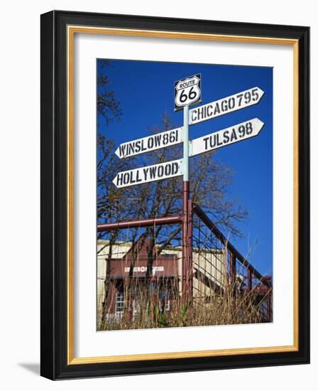 1920s Filling Station, Historic Route 66, Luther, Oklahoma-Richard Cummins-Framed Photographic Print