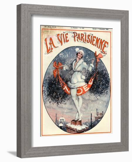 1920s France La Vie Parisienne Magazine Cover-null-Framed Giclee Print