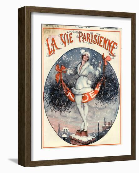 1920s France La Vie Parisienne Magazine Cover-null-Framed Giclee Print