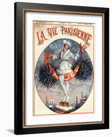 1920s France La Vie Parisienne Magazine Cover-null-Framed Giclee Print