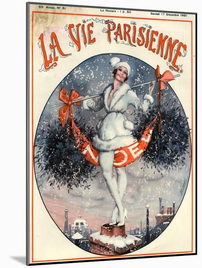 1920s France La Vie Parisienne Magazine Cover-null-Mounted Giclee Print