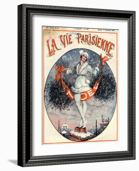 1920s France La Vie Parisienne Magazine Cover-null-Framed Giclee Print