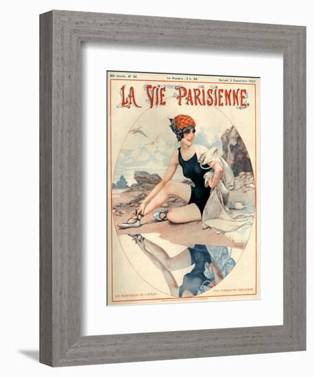 1920s France La Vie Parisienne Magazine Cover-null-Framed Giclee Print