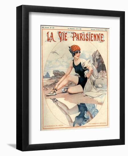 1920s France La Vie Parisienne Magazine Cover-null-Framed Giclee Print