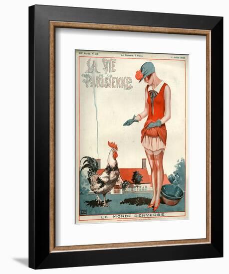 1920s France La Vie Parisienne Magazine Cover-null-Framed Giclee Print