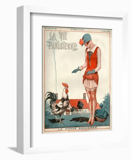 1920s France La Vie Parisienne Magazine Cover-null-Framed Giclee Print