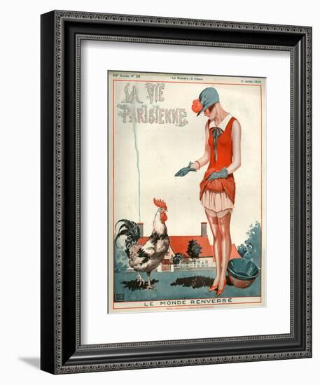 1920s France La Vie Parisienne Magazine Cover-null-Framed Giclee Print