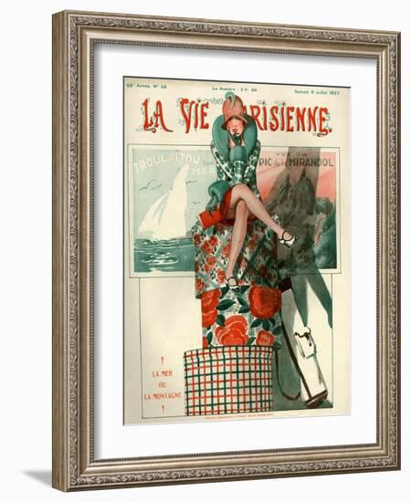 1920s France La Vie Parisienne Magazine Cover-null-Framed Giclee Print