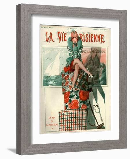 1920s France La Vie Parisienne Magazine Cover-null-Framed Giclee Print