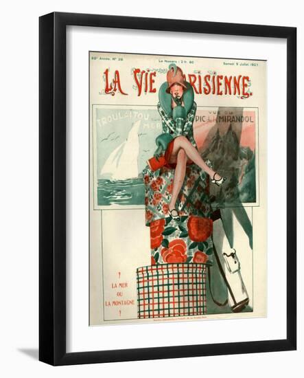 1920s France La Vie Parisienne Magazine Cover-null-Framed Giclee Print