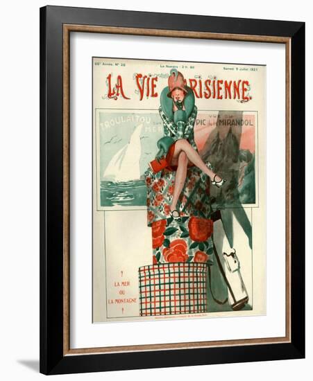 1920s France La Vie Parisienne Magazine Cover-null-Framed Giclee Print