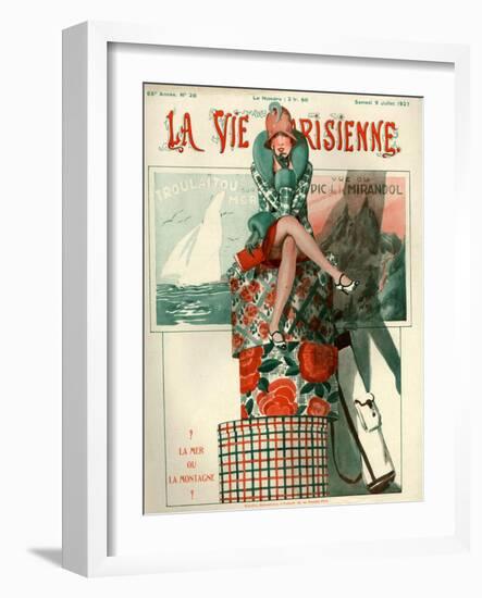 1920s France La Vie Parisienne Magazine Cover-null-Framed Giclee Print