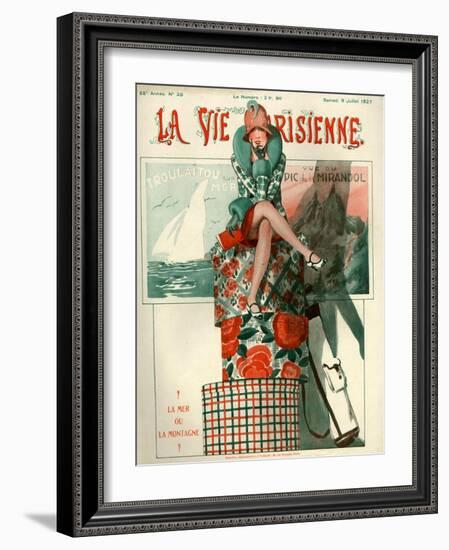 1920s France La Vie Parisienne Magazine Cover-null-Framed Giclee Print