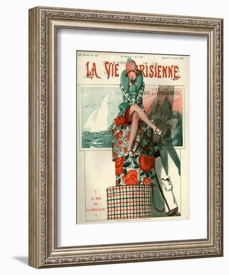 1920s France La Vie Parisienne Magazine Cover-null-Framed Giclee Print