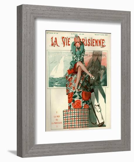 1920s France La Vie Parisienne Magazine Cover-null-Framed Giclee Print