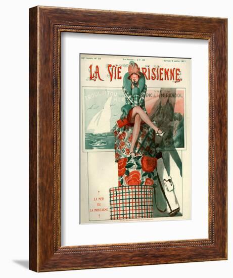 1920s France La Vie Parisienne Magazine Cover-null-Framed Giclee Print