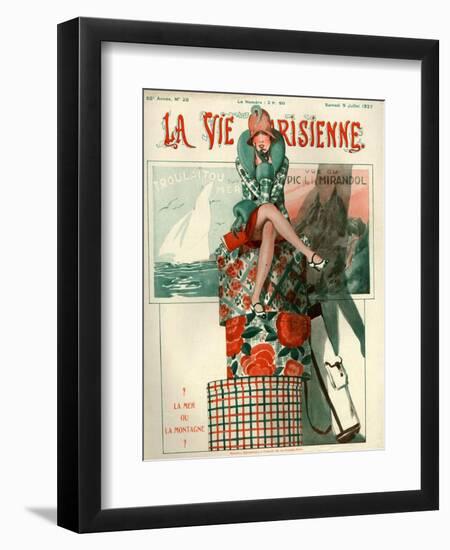 1920s France La Vie Parisienne Magazine Cover-null-Framed Giclee Print