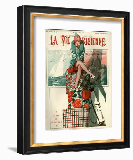 1920s France La Vie Parisienne Magazine Cover-null-Framed Giclee Print