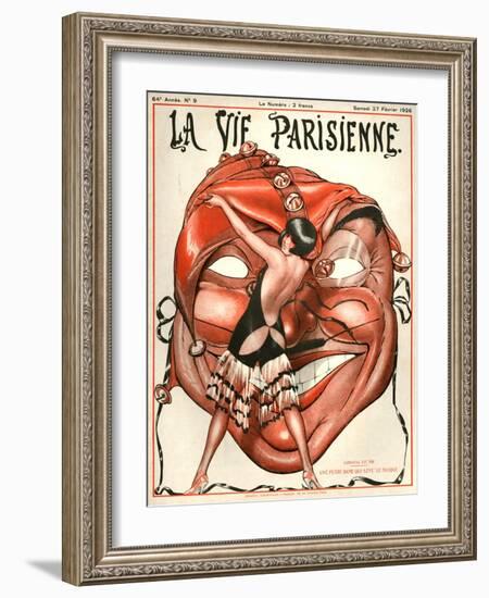 1920s France La Vie Parisienne Magazine Cover-null-Framed Giclee Print