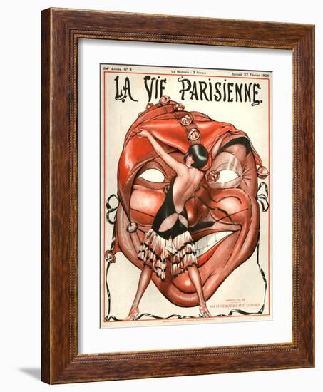 1920s France La Vie Parisienne Magazine Cover-null-Framed Giclee Print