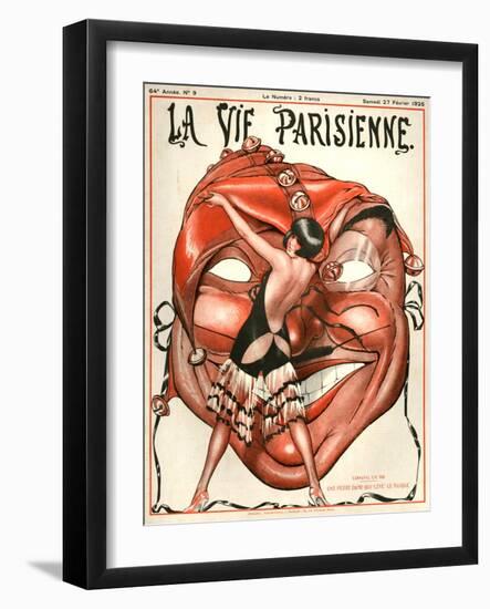 1920s France La Vie Parisienne Magazine Cover--Framed Giclee Print