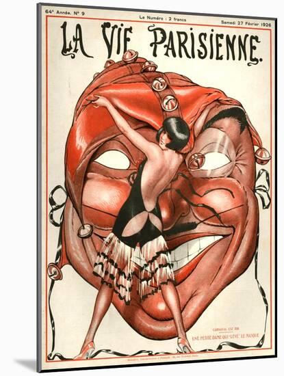 1920s France La Vie Parisienne Magazine Cover-null-Mounted Giclee Print