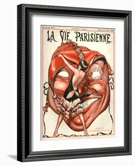 1920s France La Vie Parisienne Magazine Cover-null-Framed Giclee Print