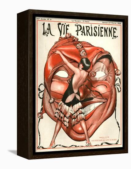 1920s France La Vie Parisienne Magazine Cover-null-Framed Premier Image Canvas