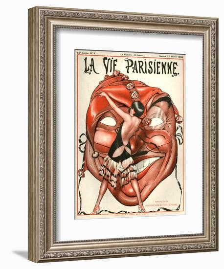 1920s France La Vie Parisienne Magazine Cover-null-Framed Premium Giclee Print