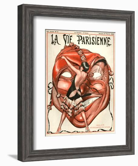 1920s France La Vie Parisienne Magazine Cover-null-Framed Giclee Print