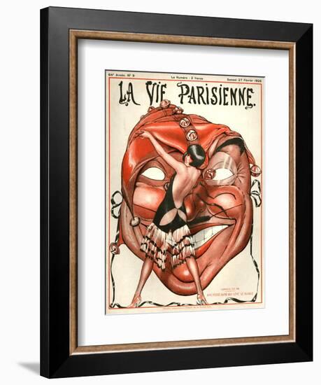 1920s France La Vie Parisienne Magazine Cover-null-Framed Giclee Print