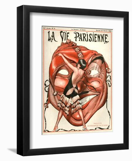 1920s France La Vie Parisienne Magazine Cover-null-Framed Giclee Print