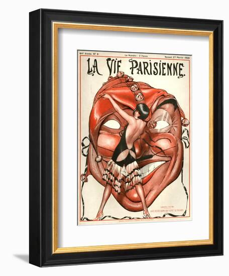 1920s France La Vie Parisienne Magazine Cover-null-Framed Giclee Print