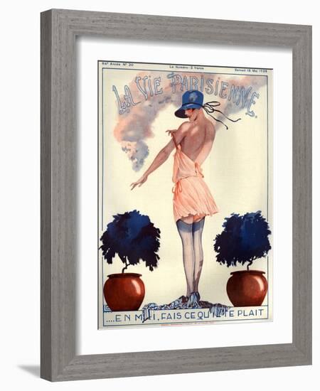 1920s France La Vie Parisienne Magazine Cover-null-Framed Giclee Print