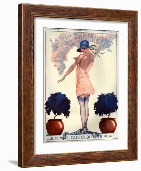 1920s France La Vie Parisienne Magazine Cover-null-Framed Giclee Print