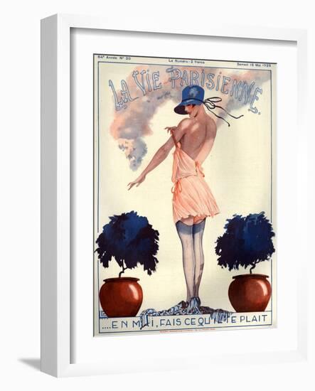 1920s France La Vie Parisienne Magazine Cover-null-Framed Giclee Print