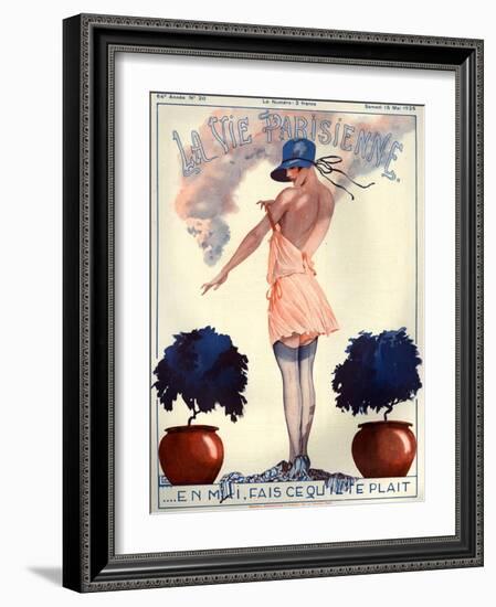 1920s France La Vie Parisienne Magazine Cover-null-Framed Giclee Print