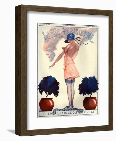 1920s France La Vie Parisienne Magazine Cover-null-Framed Giclee Print