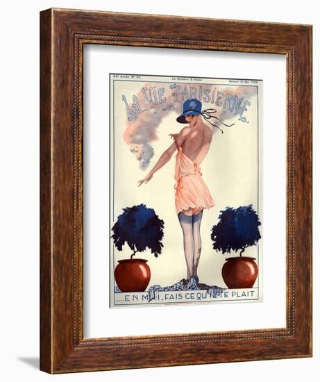 1920s France La Vie Parisienne Magazine Cover-null-Framed Giclee Print