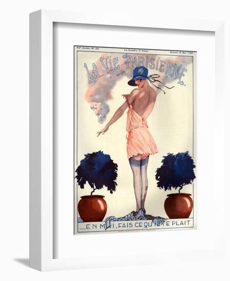 1920s France La Vie Parisienne Magazine Cover-null-Framed Giclee Print