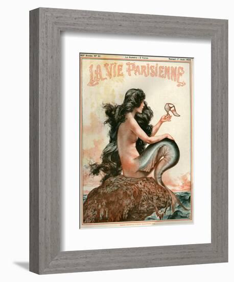 1920s France La Vie Parisienne Magazine Cover-null-Framed Giclee Print