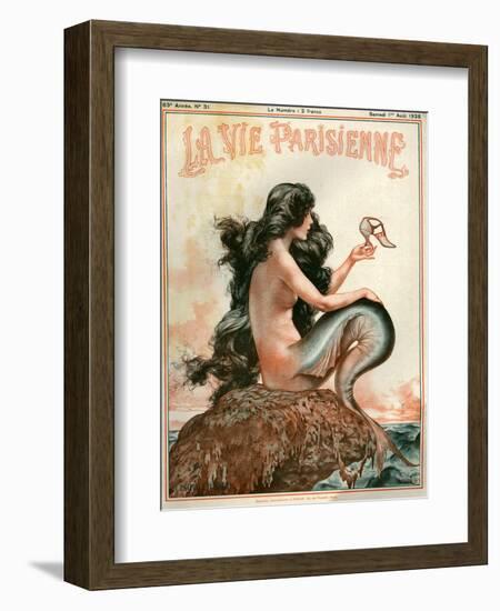 1920s France La Vie Parisienne Magazine Cover-null-Framed Giclee Print