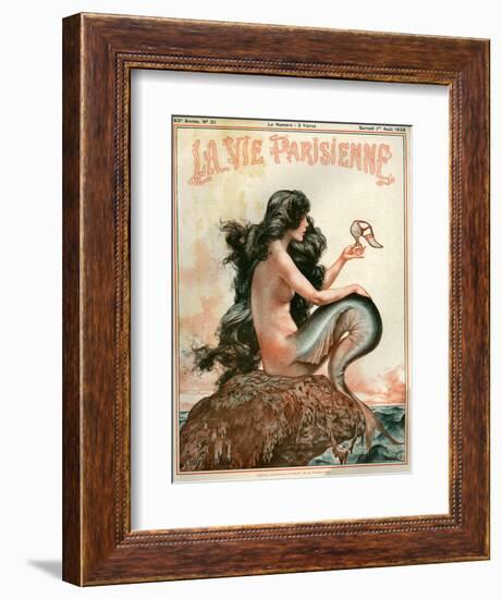 1920s France La Vie Parisienne Magazine Cover-null-Framed Giclee Print