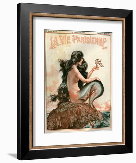 1920s France La Vie Parisienne Magazine Cover--Framed Giclee Print